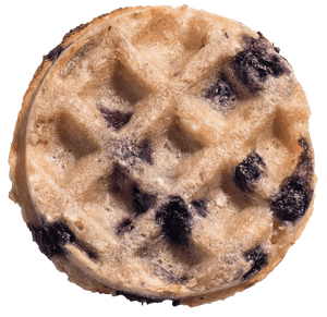 Paleo vegan gluten-free blueberry waffle